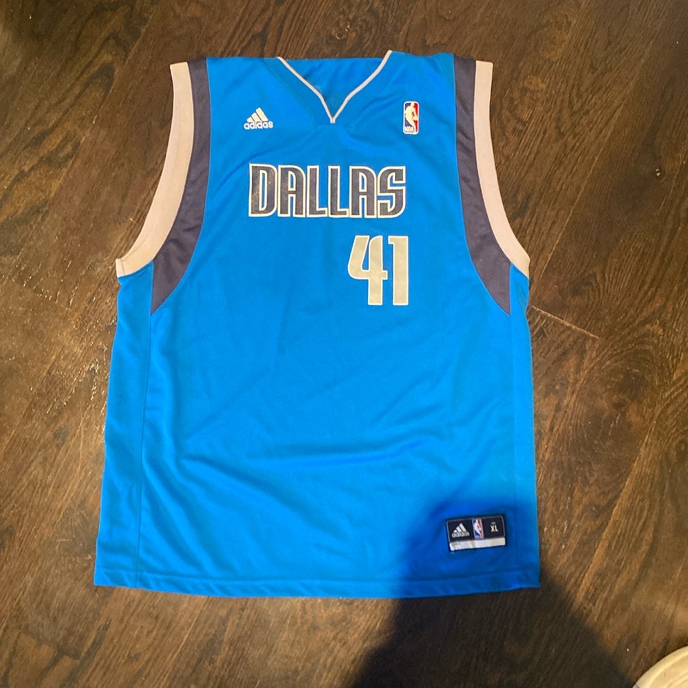 Adidas Dallas Mavericks Dirk Nowitzki Jersey New